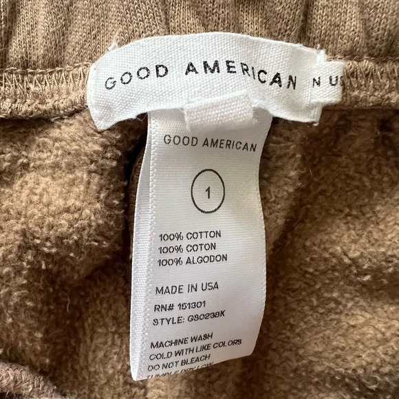 Good American Sweat Pants tan Size 1 - Picture 6 of 8